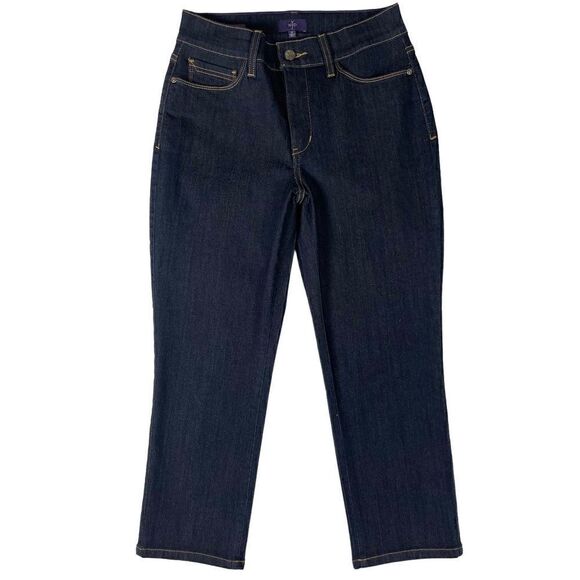 NYDJ Not Your Daughters Jeans Karen Capri Dark Wash Denim NEW Women’s Sz 2 - Picture 10 of 10